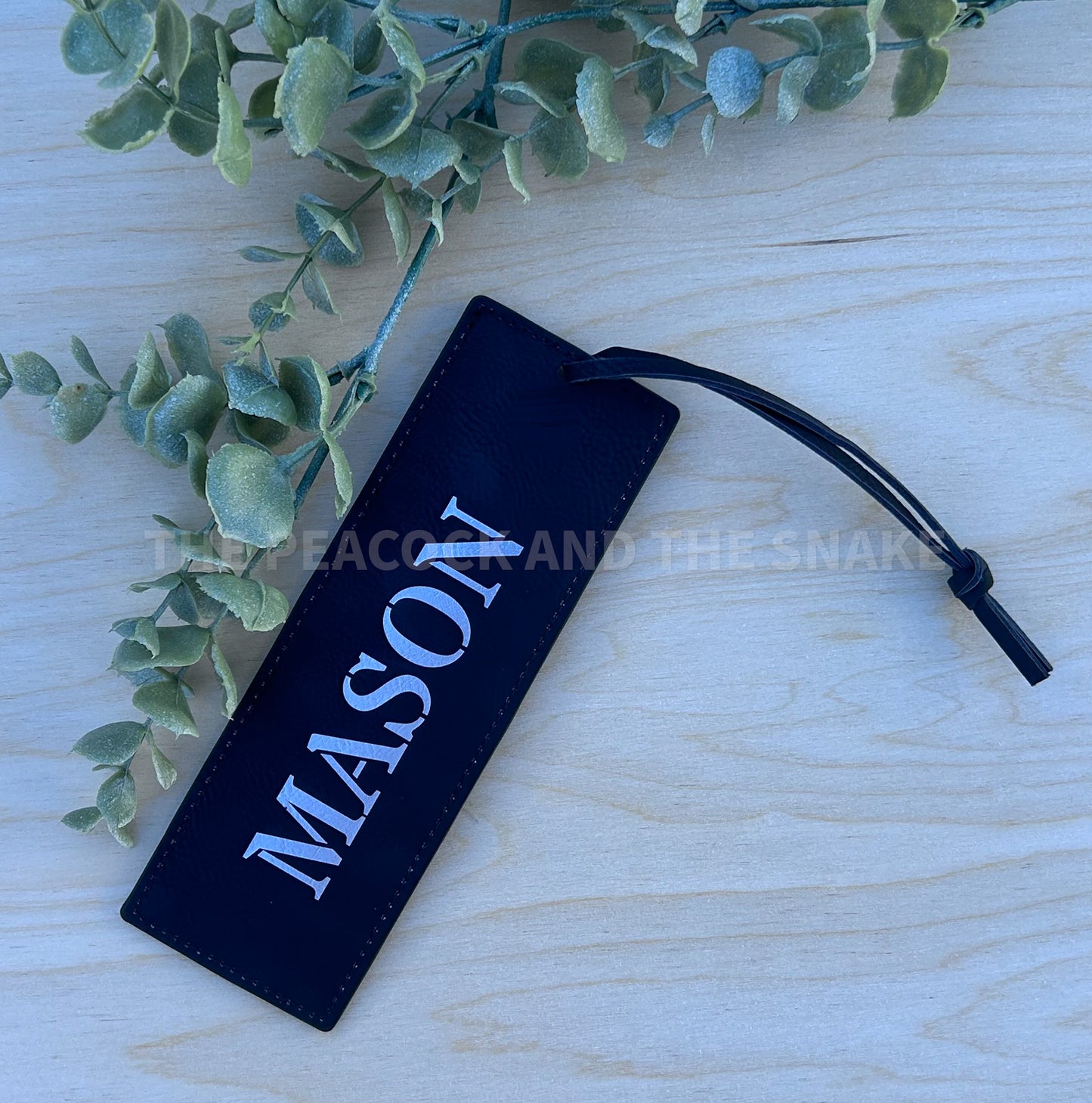 Faux leather Bookmark