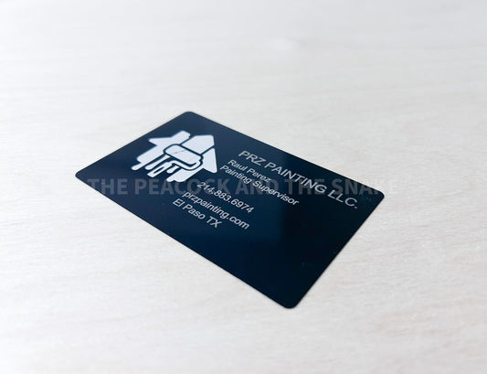 Metal Business Cards (QTY 60 cards)